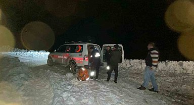 Batman'da yaralanan hamile kadın, kar nedeniyle 6 saat sonra hastaneye ulaştırıldı