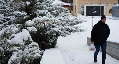 Bayburt'a kar yeniden geliyor