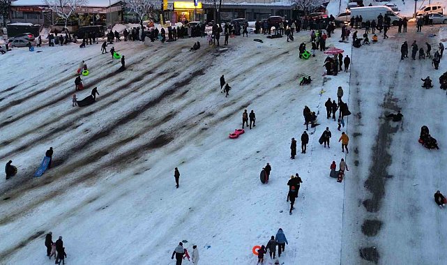 Binlerce Düzceli doğal kayak pistinde buluştu