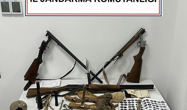 Bizans, Roma ve Tunç çağına ait eserlerle yakalanan 2 kişi gözaltına alındı