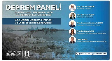 Bodrum Belediyesi'nden deprem paneli