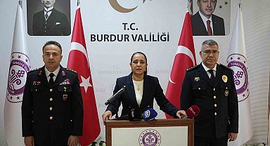 Burdur'da Ocak ayında 213 asayiş olayı, 3 terör operasyonu ve 9 tutuklama gerçekleşti