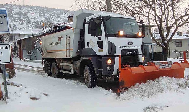 Büyükşehir karla mücadeleye hazır