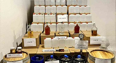 Çanakkale'de jandarmadan sahte içki operasyonu