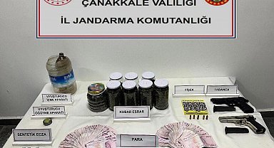 Çanakkale'de uyuşturucu operasyonuna 2 tutuklama