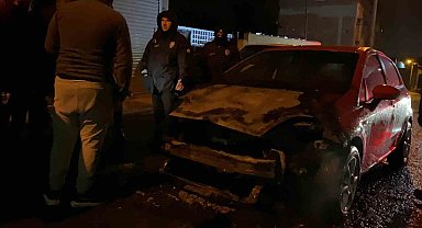 Çorlu'da seyir halindeki otomobil alev aldı