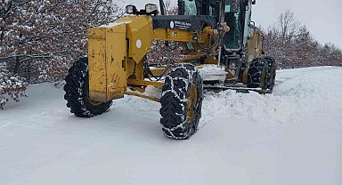 Çorum'da karla mücadele seferberliği