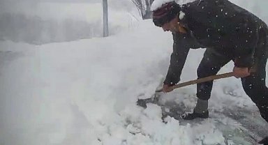 Damlar kardan temizleniyor