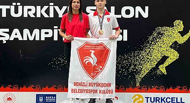 Denizli Büyükşehir Belediyesporlu Arda, Türkiye şampiyonu oldu