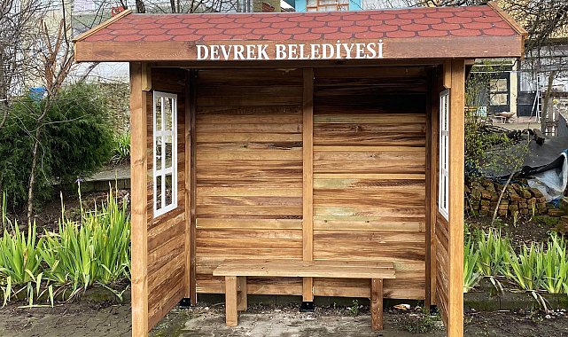 Devrek'te dolmuş durakları yenileniyor