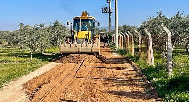 Didim'de yol yapım çalışmaları sürüyor