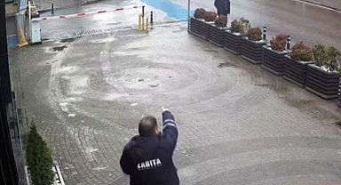 Dilencinin "Oscarlık" performansı zabıtayı görünce son buldu, o anlar kamerada