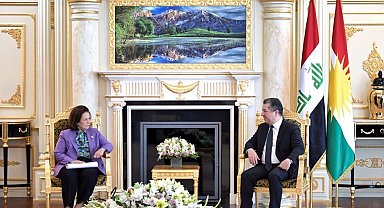 Dışişleri Bakan Yardımcısı Ekinci, IKBY Başbakanı Barzani ile petrol ihracatını görüştü