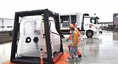 Diyarbakır OSB'de yangın tatbikatı