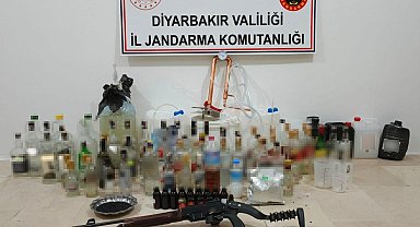Diyarbakır'da 60 litre sahte alkol ele geçirildi
