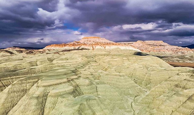 Doğanın renkli mirası havadan görüntülendi