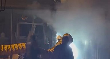 Düzce'de nalbur dükkanında korkutan yangın