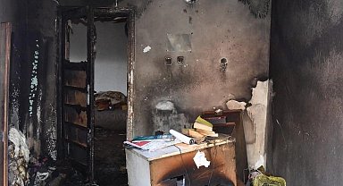 Eğirdir'de yangın çıkan ev kullanılamaz hale geldi