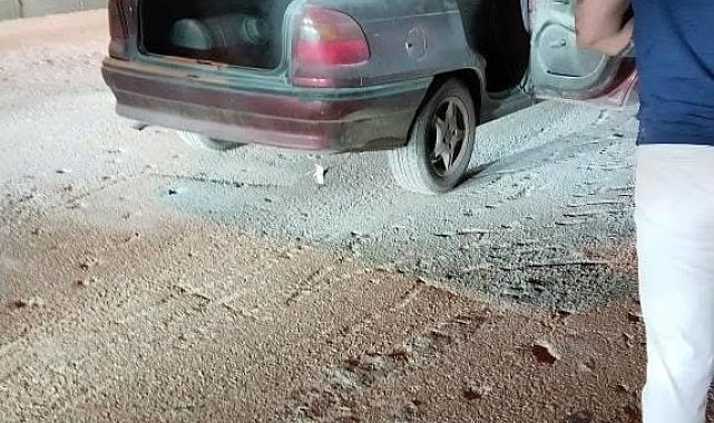 Elazığ'da araç yangını