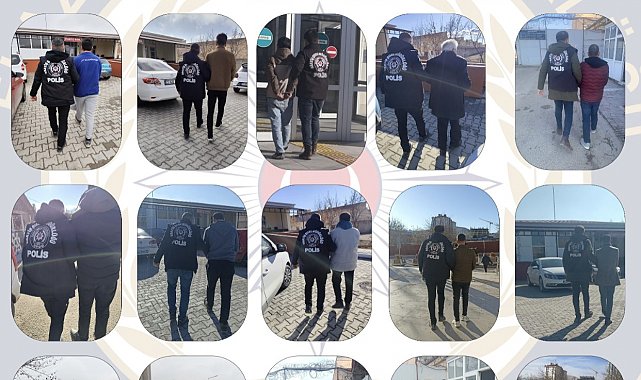Elazığ'da aranan 102 şahıs yakalandı