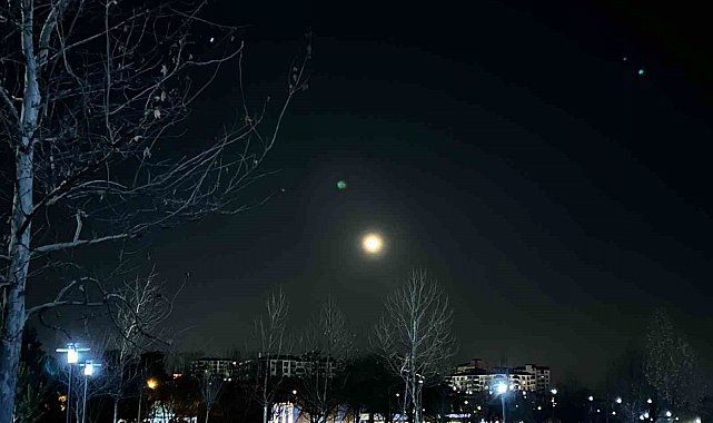 Elazığ'da dolunay görsel şölen sundu