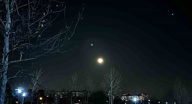 Elazığ'da dolunay görsel şölen sundu