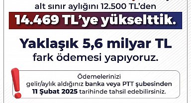 Emeklilerin zam farkı ödemeleri yarın hesaplara yatırılacak