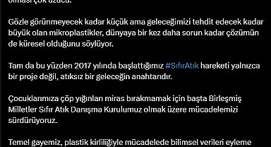 Emine Erdoğan'dan Türk bilim insanlarının Antarktika'da mikroplastik tespitine ilişkin paylaşım