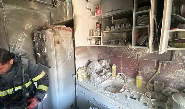 Erzincan'da ev yangını