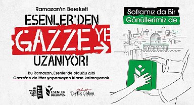 Esenler Belediyesi'nden Gazze'ye kardeşlik sofrası