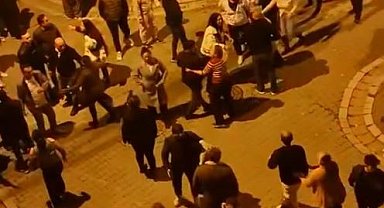 Esenyurt'ta asker eğlencesinde gençler birbirine girdi: O anlar kamerada