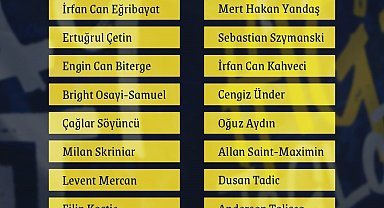Fenerbahçe'nin, Alanyaspor maçı kamp kadrosu açıklandı