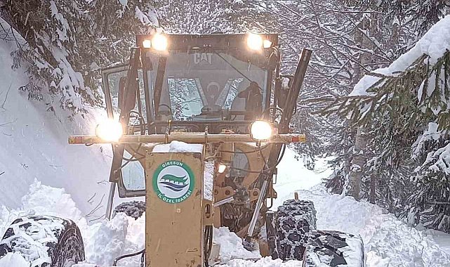 Giresun'da 228 köy yolu ulaşıma kapandı
