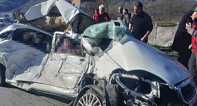 Giresun'da trafik kazası: 3 ölü, 1 yaralı