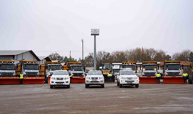 Gölbaşı Belediyesi karla mücadeleye hazır