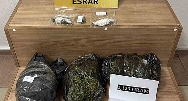 Gölcük'te 1 kilo 123 gram esrar ele geçirildi