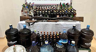 Gönen'de kaçak ve sahte alkol operasyonu