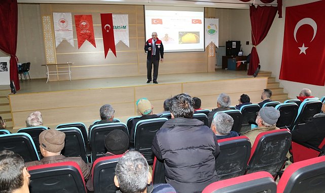 Hadim'de çiftçi eğitim toplantısı düzenlendi