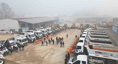 İnegöl, kar yağışına hazır