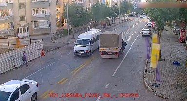 Isparta'da otomobillerin yayalara çarptığı kazalar anbean kaydedildi