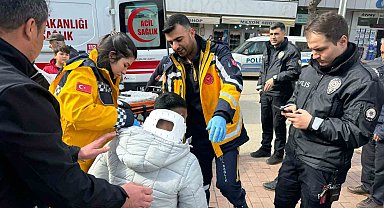 İznik'te otomobille çarpışan motosikletli yaralandı