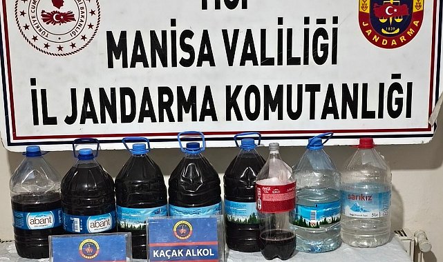 Jandarmadan kaçak alkol operasyonu