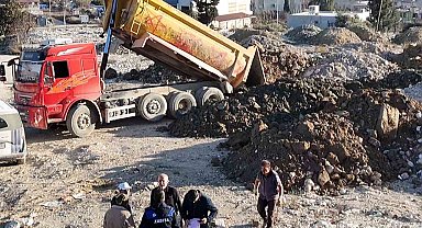 Kaçak hafriyat dökerken dron ile yakalanan kamyon şoförüne 20 bin TL ceza