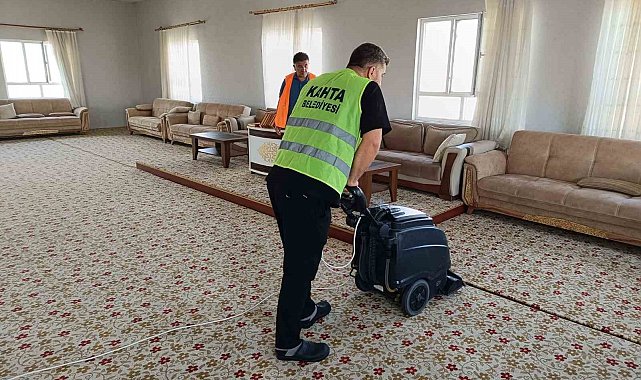 Kahta Belediyesi'nden camilerde kapsamlı temizlik