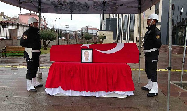 Kalp krizi sonucu hayatını kaybeden polis memuru için tören düzenlendi