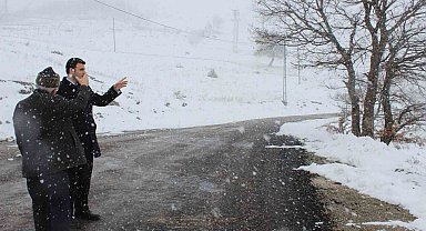 Kar yağışından etkilenen alanlara geniş çaplı inceleme