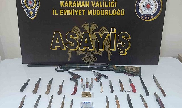 Karaman'da asayiş uygulaması: 5 tutuklama