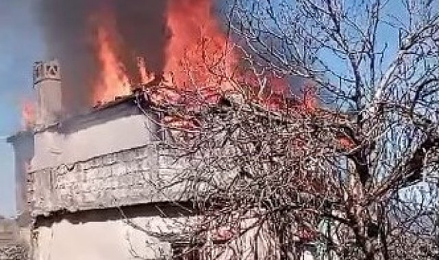 Karpuzlu'da ev yangını