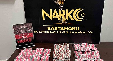 Kastamonu'da sentetik ecza hapı ile yakalanan 3 şahıs gözaltına alındı