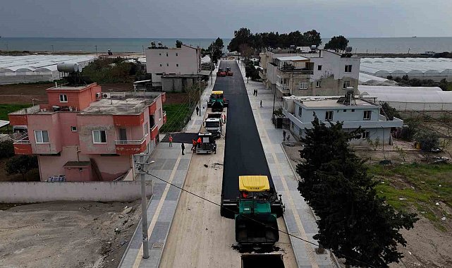 Kazanlı'da yol çalışmaları başladı